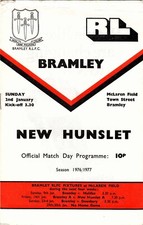 Bramley v New Hunslet 1976/7 (2 Jan)