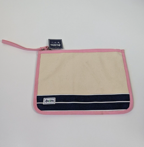 Ame & Lulu Stay Dry Swimsuit Bag Frankie Natural Preppy Accessory Bag NWT