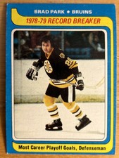 1979 Topps “1978-79 Record Breaker” Brad Park Card #164 Bruins HOF Low-Grade O/C