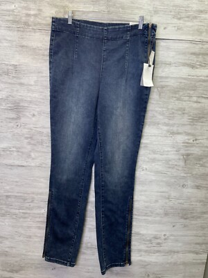 BDG Jeans Womens 32 High Rise Skinny Dark Blue Denim Side Zip Urban Outfitters