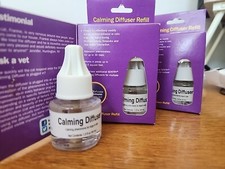 Lot Of 3 Sentry Calming Diffuser Refill Cats 1.5 Oz Lavender Chamomile Fragrance