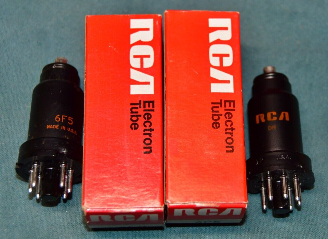 Pair Of NOS RCA 6F5 Vacuum Tubes Tested | eBay
