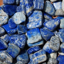 10pcs Lapis Lazuli Crystal Tumbled Stones, Small Crystal Set