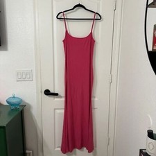 Reformation Cosmo Rib Knit Maxi Dress Slim Fit Glam Snapdragon