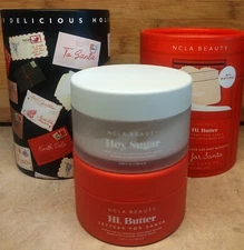 NCLA BEAUTY Milk & Cookies All Natural Body Scrub and Body Butter Set NEW!
