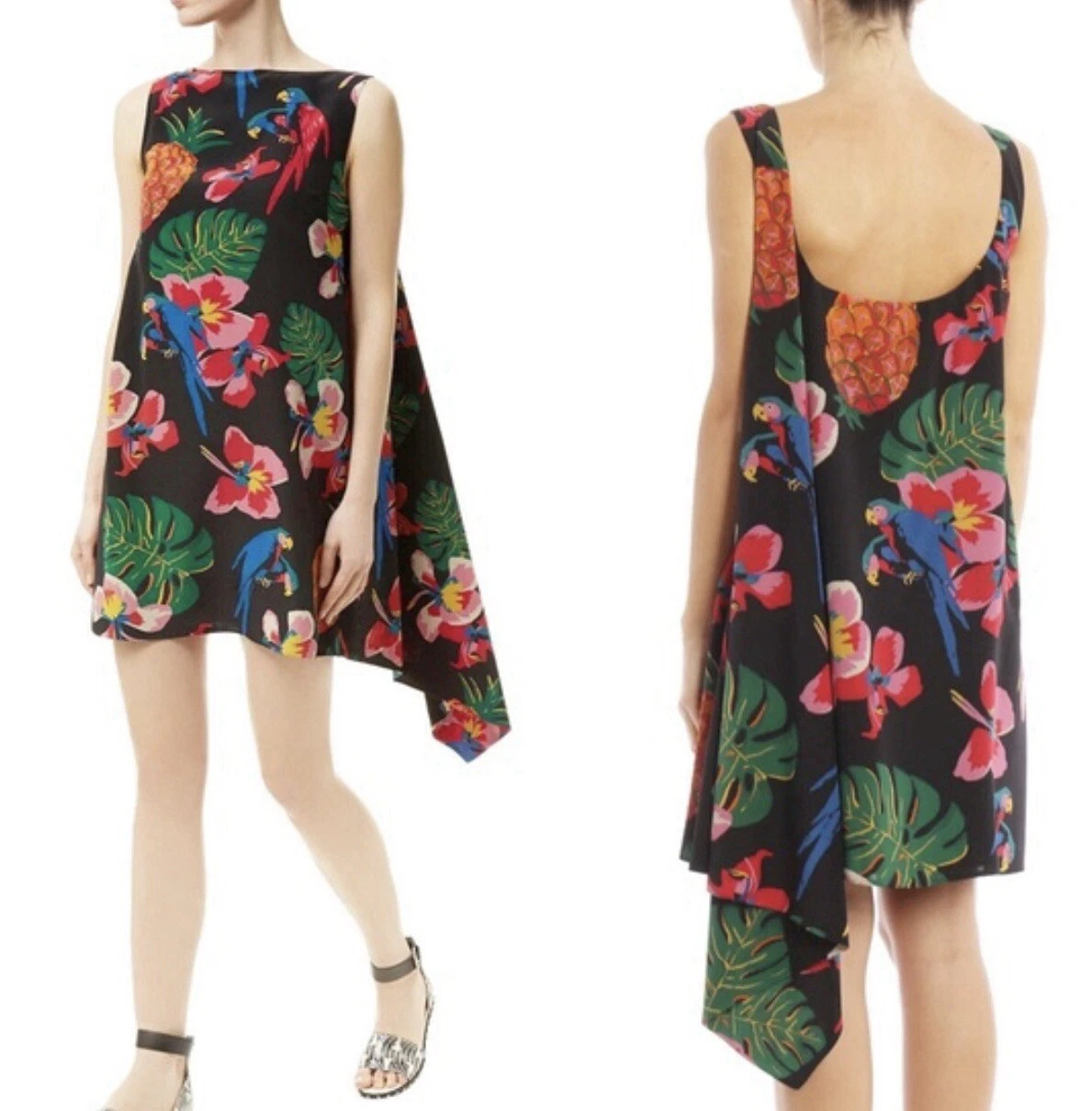 VALENTINO GARAVANI Drappeggiato stampato seta crepe de chine mini piccolo $2950