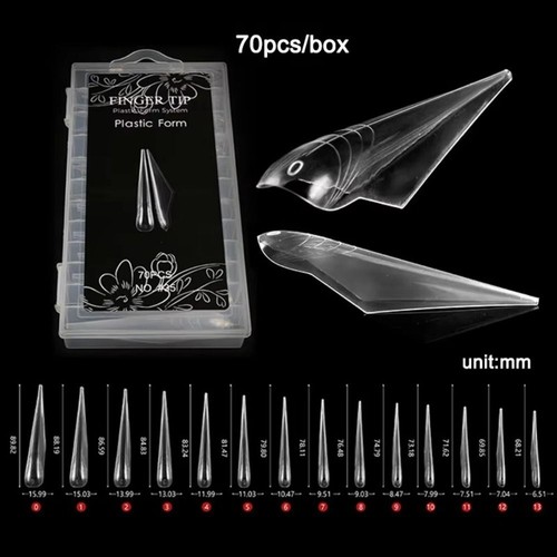 Poly Gel Unghie Forma Avanzata Doppia Forme Curvo Stiletto Manicure - Foto 2 di 18