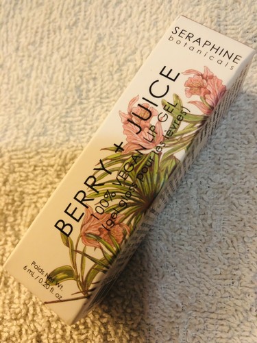 Seraphine Botanicals Berry + Juice Vegan Lip Gel Tinted Gloss ~ Guava Glaze, 6mL - Picture 1 of 6