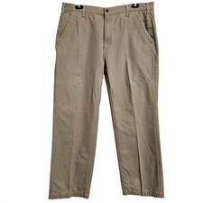 Carhartt Work Pants Mens 40x32 Khaki Relaxed Fit Canvas Carpenter Utility