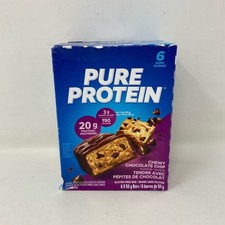 Pure Protein Chewy Chocolate Chip Bars 50g, 6ct Canada exp 8/20/26