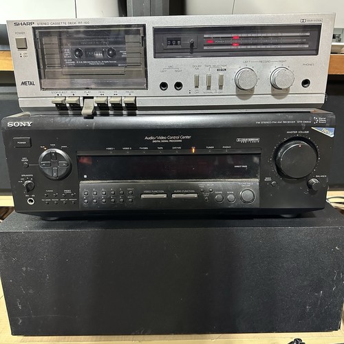 Sharp RT-100 METAL Tape Dolby System Stereo Cassette Deck Tested Working 1648 - Photo 3/17