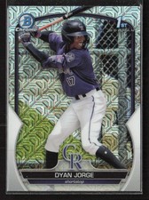 Dyan Jorge 2023 Bowman #BCP-22 Chrome Prospects Mojo Refractors