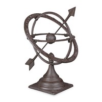Sonnenuhr Antike Gartenuhr Gusseisen Uhr 42 Cm 4,4 Kg Sonnenuhr Garten Braun