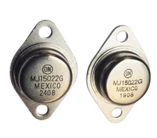 On Semiconductor MJ15022G Bipolar Transistor Replacement  New 2 Pack