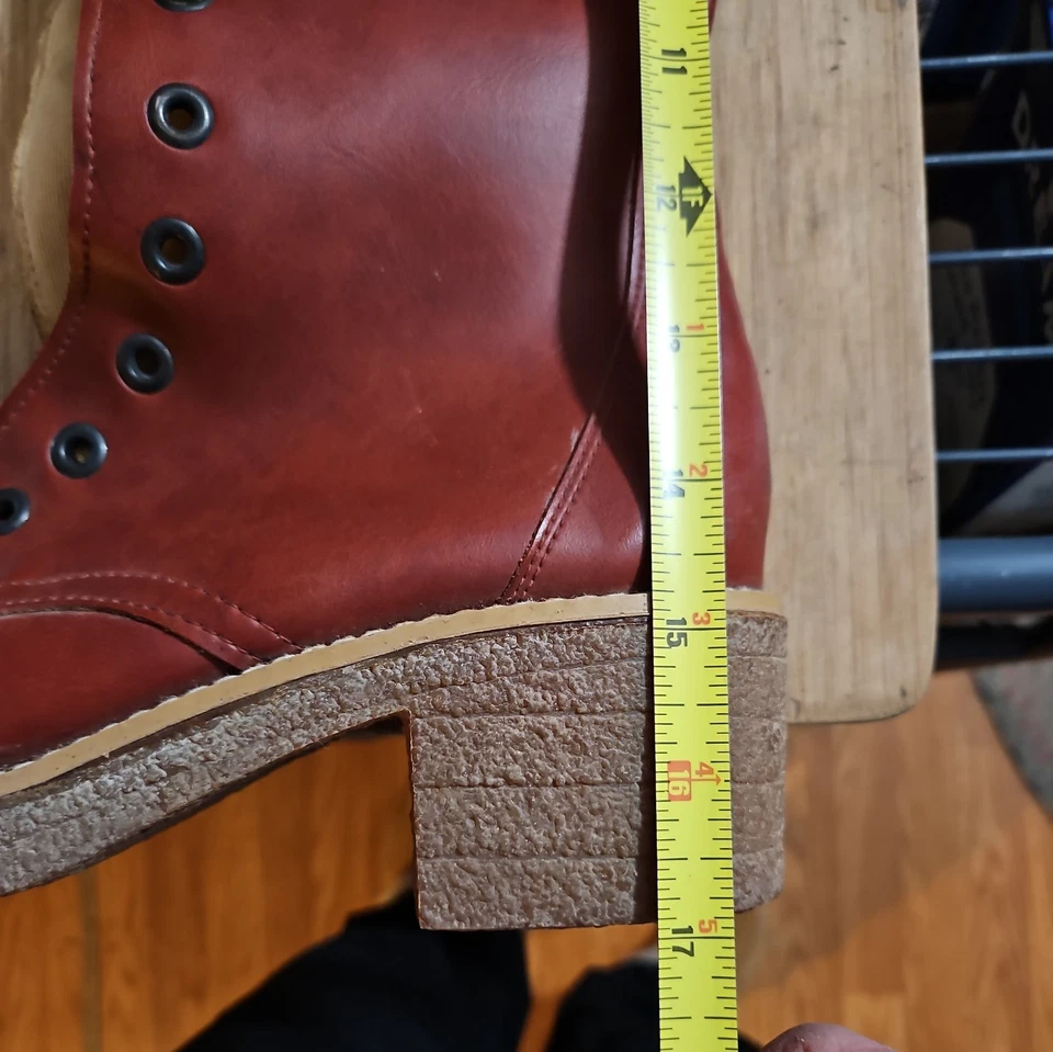 1960s Faux Leather Crepe Solo knee-high boots unknown side - Image 2 of 4