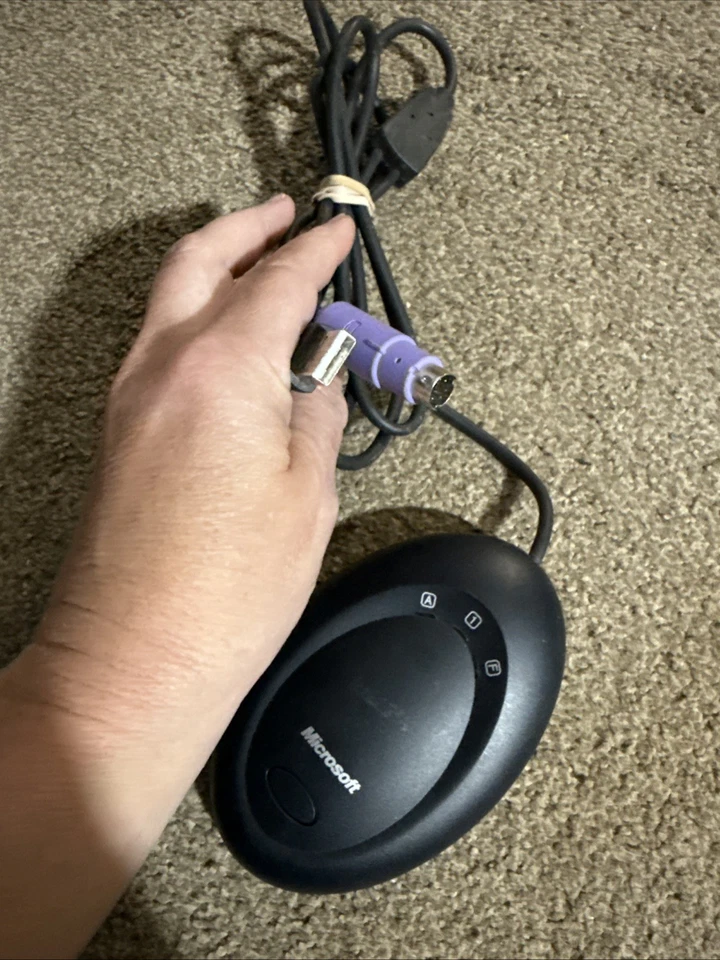 Microsoft Wireless Optical Desktop Receiver 3.0A Model 1029 PS/2 and USB Cable - Image 3 of 4
