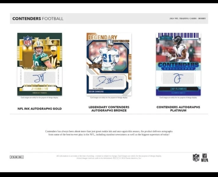 2024 Panini Contenders NFL Football Factory Sealed Hobby Box - Image 3 of 4