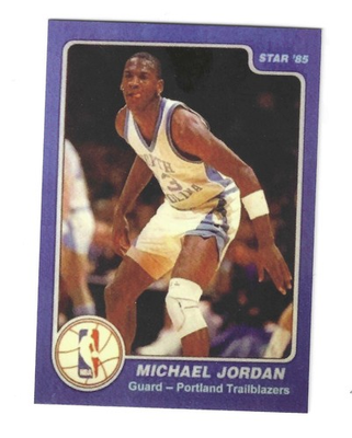 #ad #ad Michael Jordan Rare 1985 Star Error Card Portland Trailblazers #3 Bulls Rookie $45.00