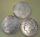 🇺🇸 1921 P D S Morgan Silver Dollars LightCir 3-Lot in Flips Offers Near Spot