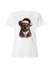 Festive Koala in Santa Hat Women's T-shirt