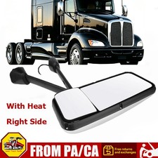 Door Mirror Assembly Power Heated Chrome For Kenworth T600 T660 T800 Right Side