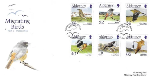 Alderney Comm/FDC - Migrating Birds - Guernsey -  2004  (ALD 89)