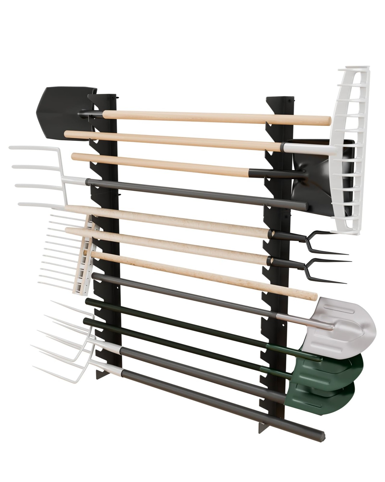 Wall Mount Garage Tool Organizer for Shed and Yard Storage