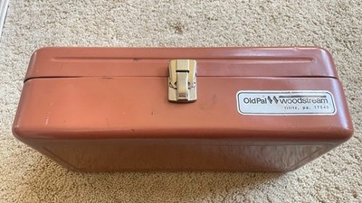 Vintage Old Pal Woodstream Metal Tool/ Fishing Tackle Box USA Made