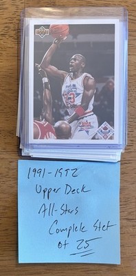 1991-92 Upper Deck - Complete Set Of 25  AllStars Fresh/Crisp, Opened 1/26/26 