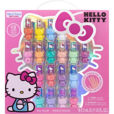 Hello Kitty Peel-Off Water-Based Safe Quick Dry Nail Polish Set for Girl Kids...