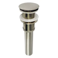 EV8318 Coronet Push Pop-Up Bathroom Sink Drain without Overflow, Brushed Nickel