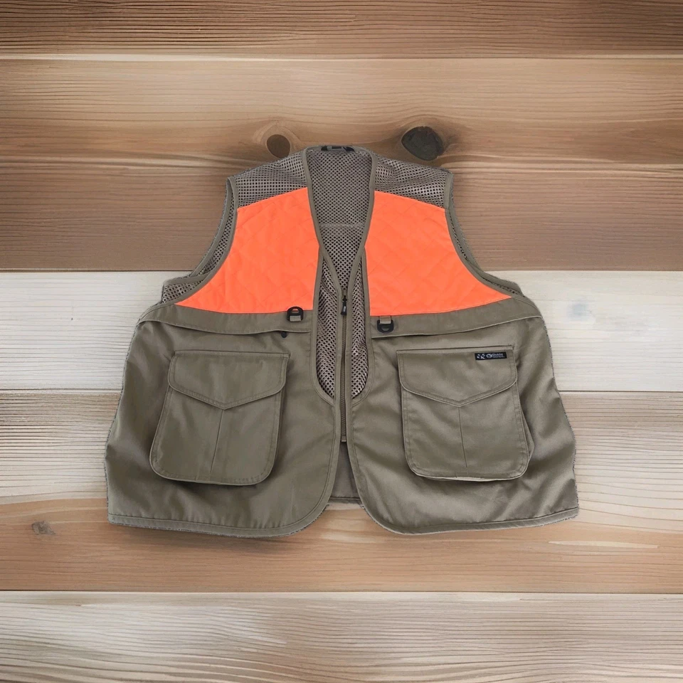 Gander Mountain Guide Series Men's Blaze Orange Tan Mesh Hunting Vest-Size XL - Image 2 of 4