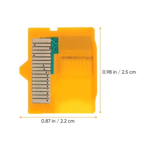 2pcs -1 Camera to Insert Adapter for MicroSD / MicroSDHC (Yellow) Adapter - Afbeelding 3 van 12