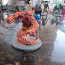Fire Elemental - LARGE 2x2 (50mm base) - Hand Painted D&D Mini - 28mm Scale 