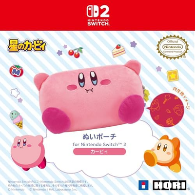 NEW Kirby Plush Pouch Carrying Case for Nintendo Switch / Switch