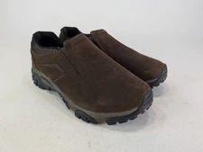 Merrell Mens 10 W Moab Adventure 3 Moc Hiking Shoes Brown Leather Slip On Hiking