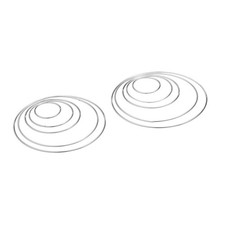 10 Pcs Metal Round Dreamcatcher Ring Multi Size Handmade Craft Material