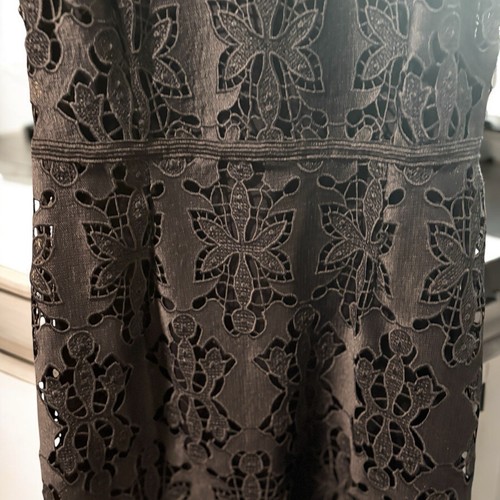 H&M Dress Womens Navy Blue Lace New Years NYE Holiday Bridal Wedding Party Sz M - Picture 6 of 12