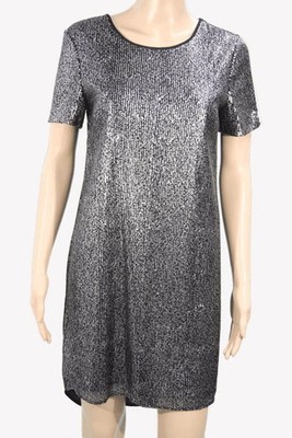 Whistles Damen Kleid Gr. 34 (UK 8) Schwarz Shiftkleid Shirtkleid Dress