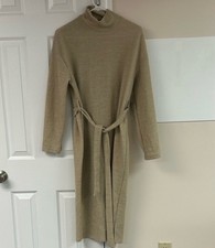 SHEIN Tie Waist Sweater Dress Tan Women’s XS