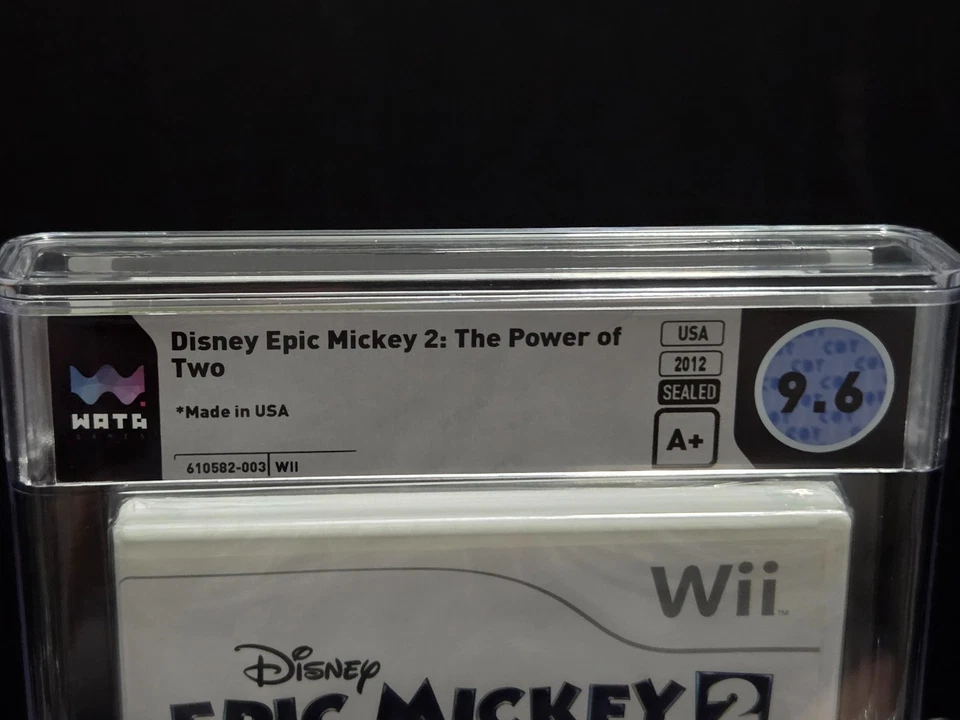 Disney Epic Mickey 2 WATA 9.6 A+ Sealed Wii 2012 Rare Disney Vault Game Mickey O - Image 2 of 4