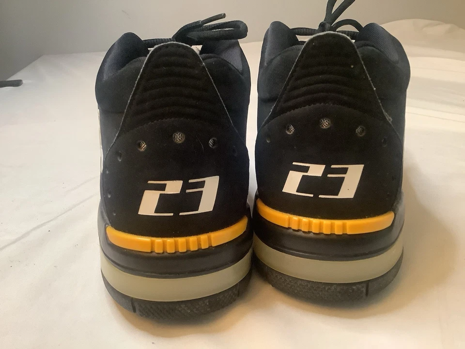 Nike Air Jordan Big Fund Black White Gold Shoes BV6273-007 2018 Men 9.5 Exc Cond - Image 2 of 4