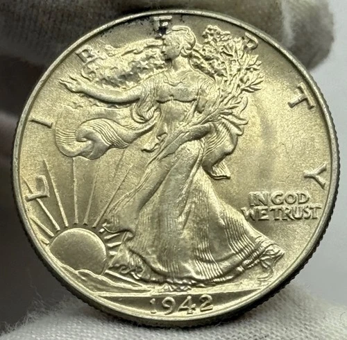 1942-P Walking Liberty Half Dollar, Good Collectible Condition, NR.