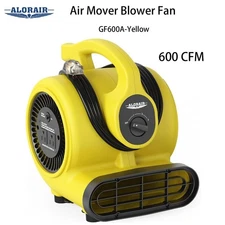 ALORAIR 600CFM Portable Air Mover Blower Fan 3Speed Basement Industrial Workshop