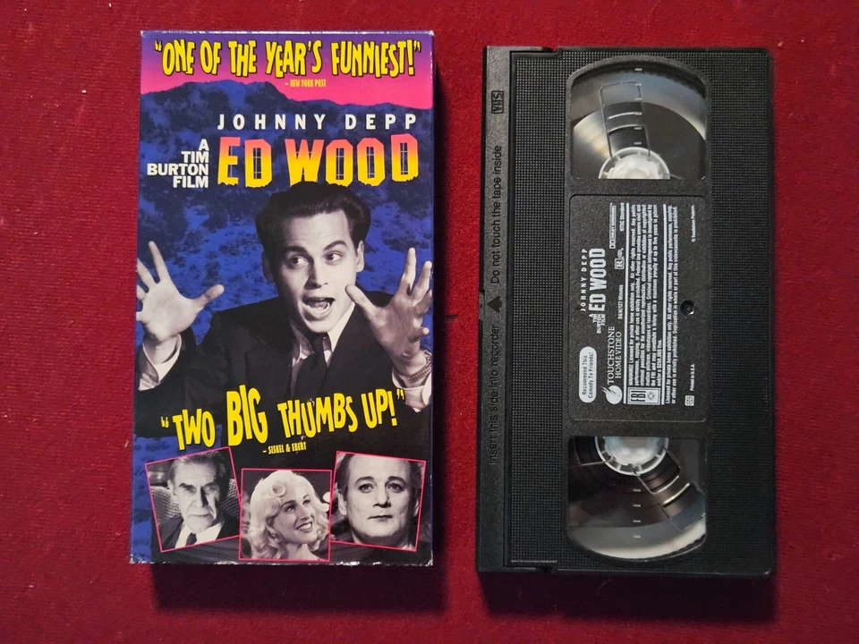 Ed Wood (1994 Touchstone Home Video) Tim Burton Johnny Depp PREOWNED VHS - Image 1 of 2