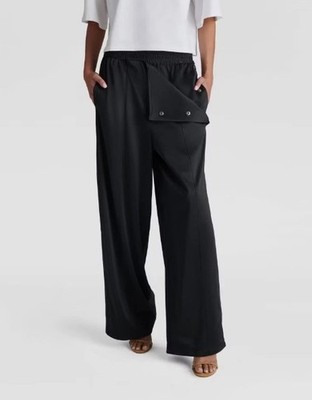 KBB by KAHLANA The Convertible Track Pant Women's M Black Mid-Rise Straight Leg