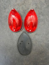 Vintage Signal Stat No. 9 Tear Drop Side Marker Turn Clearance Light Red Set