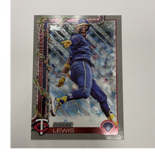 Topps 2025 Holiday Silver Glitter Parallel Royce Lewis #H194 Minnesota Twins