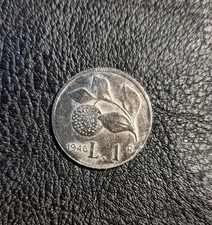 Moneta da 1 Lira "Arancia" molto rara del 1946