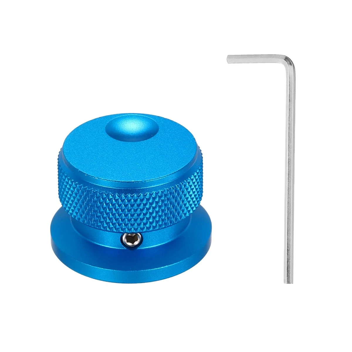 Potentiometer Knob Aluminium 6mm Shaft Oval Groove Volume Tone – Blue 30x20mm
